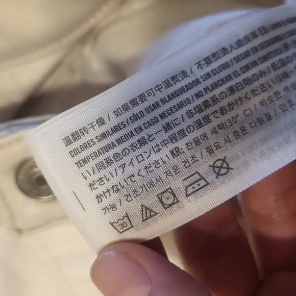 Abercrombie & Fitch The 90s Straight Ultra High Rise Curve Love  Off White Denim - Picture 8 of 12